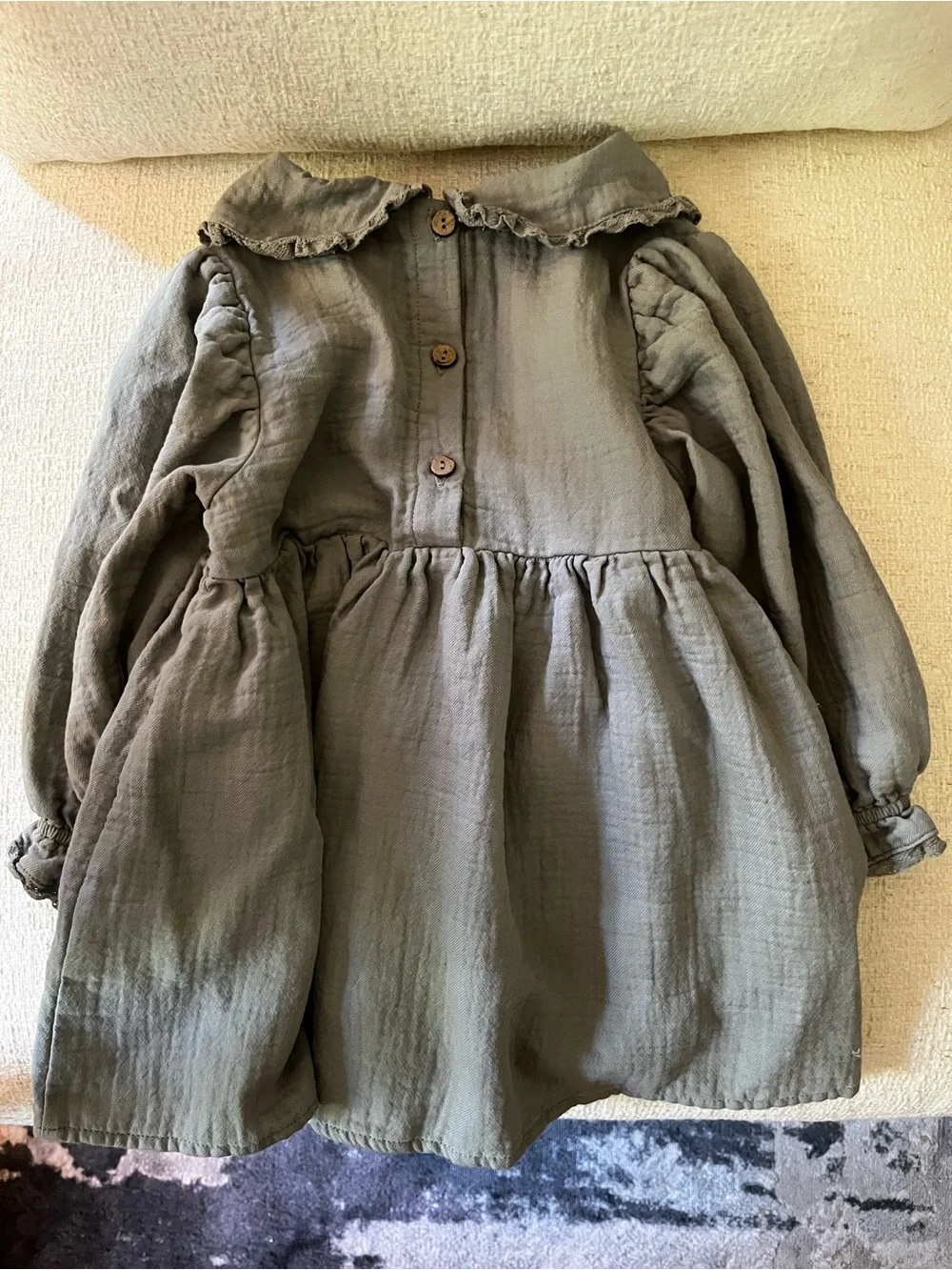 Quincy Mae Ruffle Collar Dress